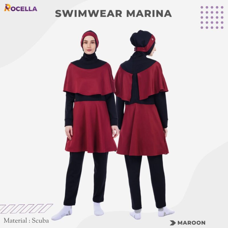 ROCELLA - SWIMWEAR MARINA MAROON