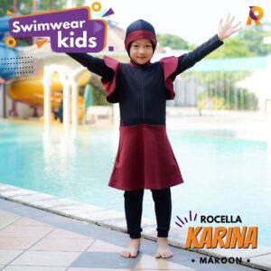 ROCELLA - SWIMWEAR KIDS KARINA MAROON