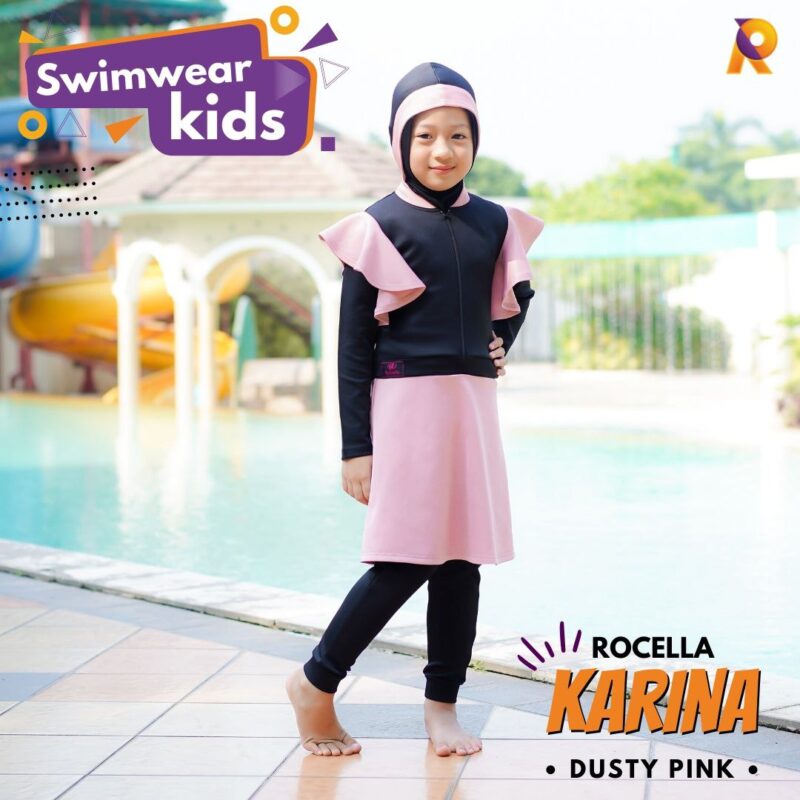 ROCELLA - SWIMWEAR KIDS KARINA DUSTY PINK
