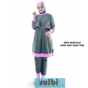SULBI - MUMTAAZ DARK GREY BABY PINK