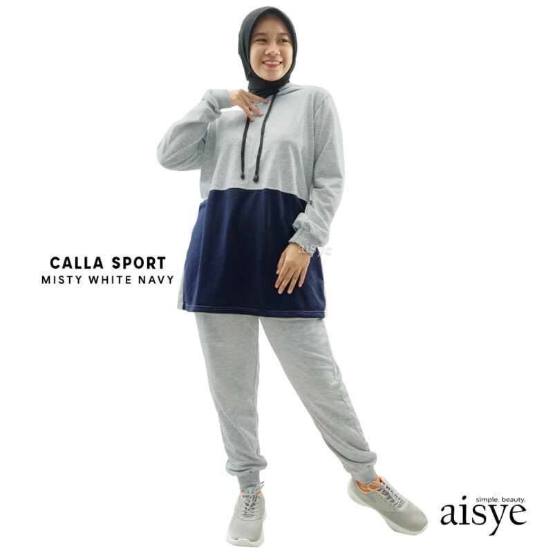AISYE - CALLA SPORT MISTY WHITE NAVY
