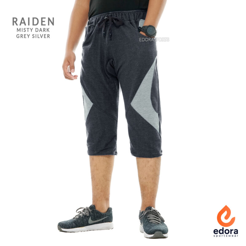 EDORASPORTS - BICYCLE PANTS RAIDEN MISTY DARK GREY SILVER