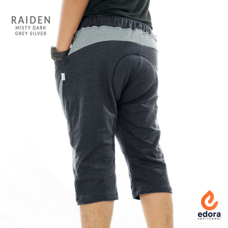EDORASPORTS - BICYCLE PANTS RAIDEN MISTY DARK GREY SILVER