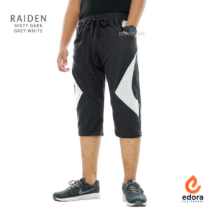 EDORASPORTS - BICYCLE PANTS RAIDEN MISTY DARK GREY WHITE