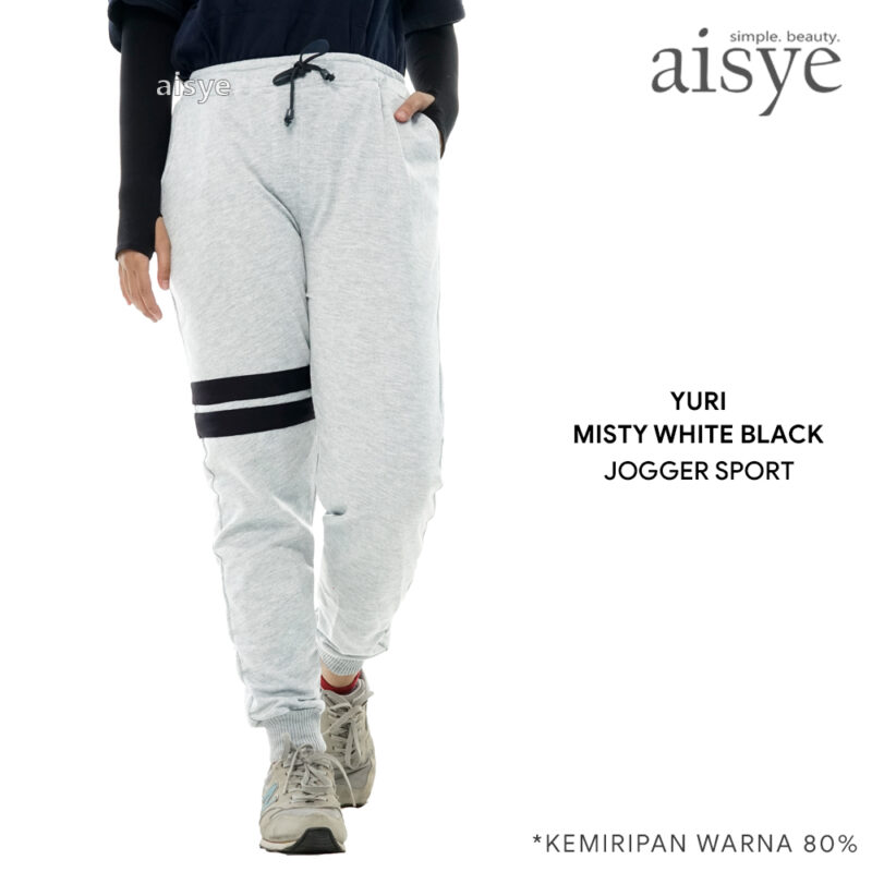 AISYE - YURI MISTY WHITE BLACK JOGGER SPORT