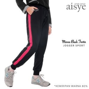 AISYE - MINNA BLACK FANTA JOGGER SPORT