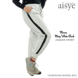 AISYE - MINNA MISTY WHITE BLACK