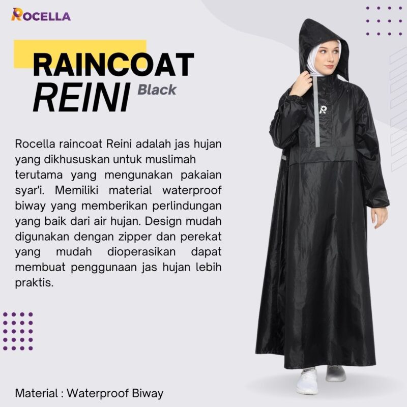 ROCELLA - RAINCOAT REINI BLACK