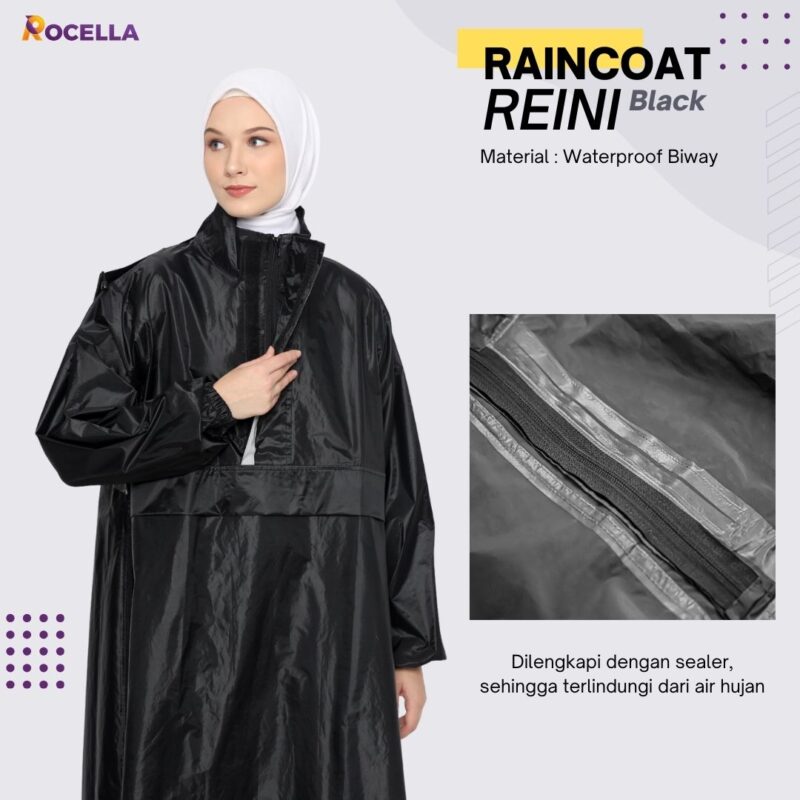 ROCELLA - RAINCOAT REINI BLACK