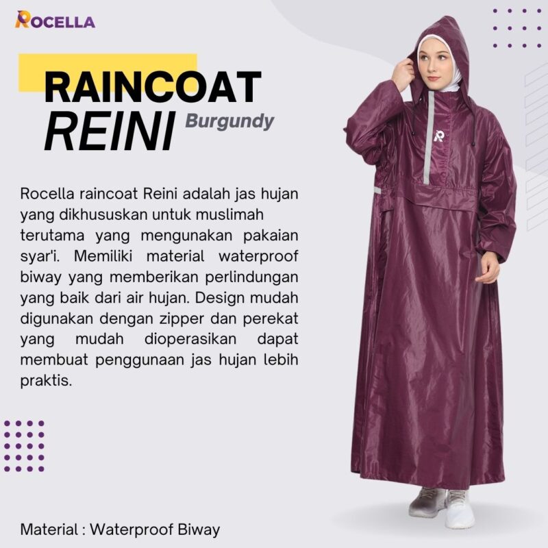 ROCELLA - RAINCOAT REINI BURGUNDY