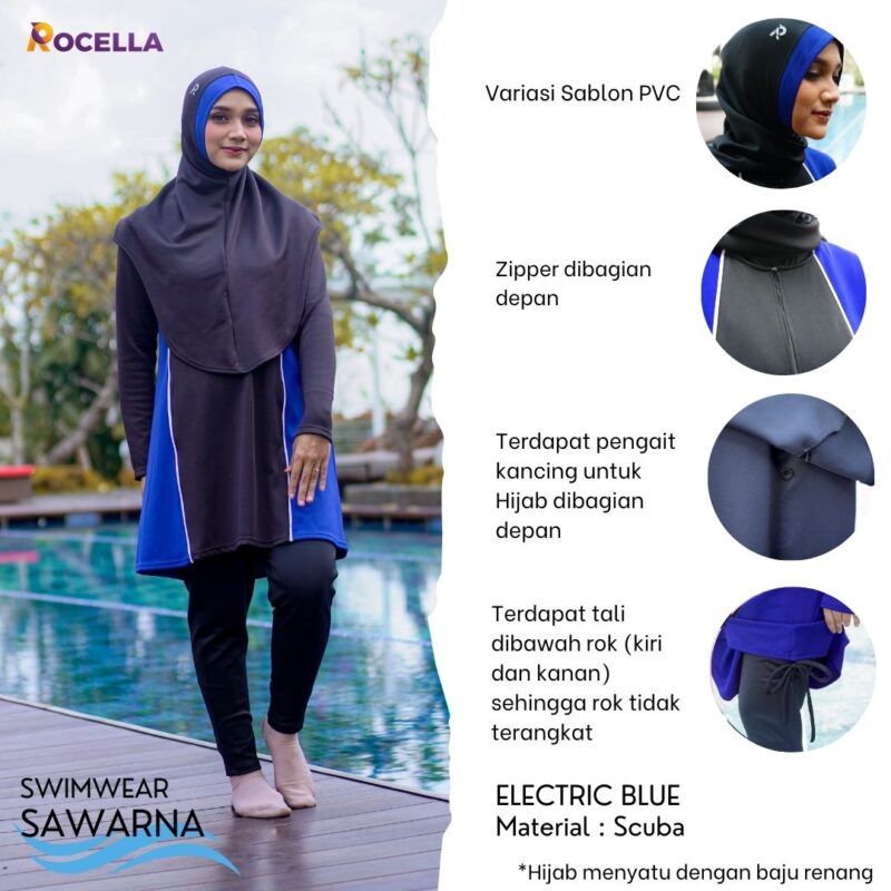 ROCELLA - SWIMWEAR SAWARNA ELECTRIC BLUE