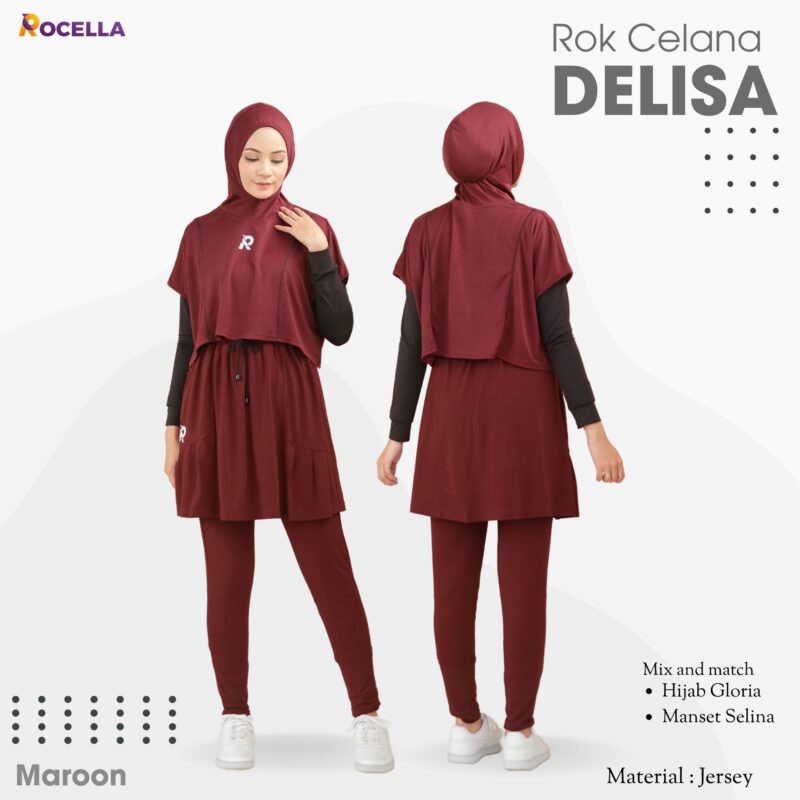 ROCELLA - ROK CELANA DELISA MAROON