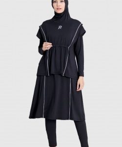 ROCELLA - SWIMWEAR KEMALA BLACK GREY