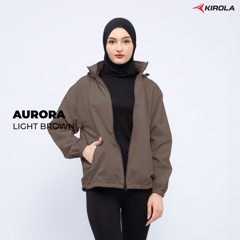 KIROLA - JAKET AURORA LIGHT BROWN